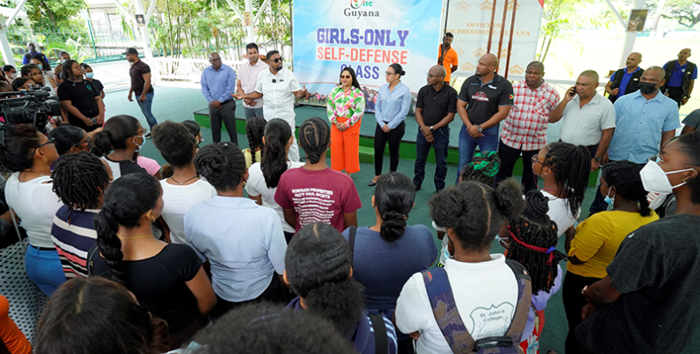 Girls-only self-defence class an important component of ‘One Guyana’ initiative