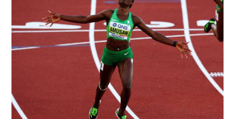 Amusan reignites shoe technology debate after record-breaking display