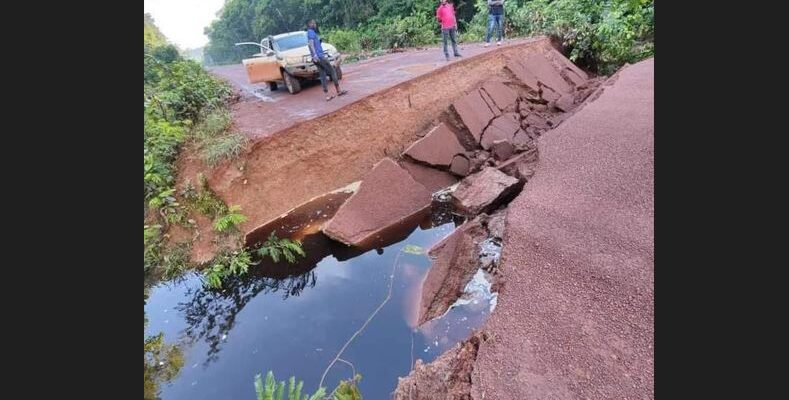 Traffic resumes on Lethem Trail after road collapsed
