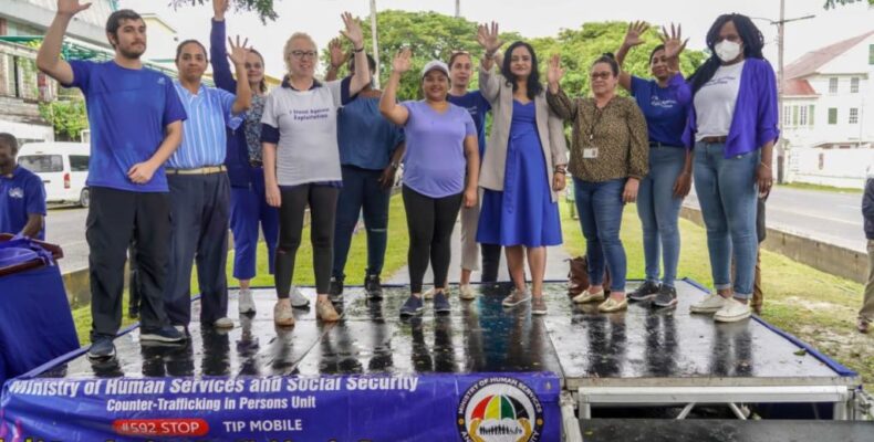 New hand signal to report human trafficking in Guyana