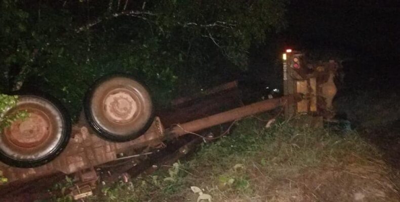 Three porters die as lumber truck topples off Soesdyke-Linden highway