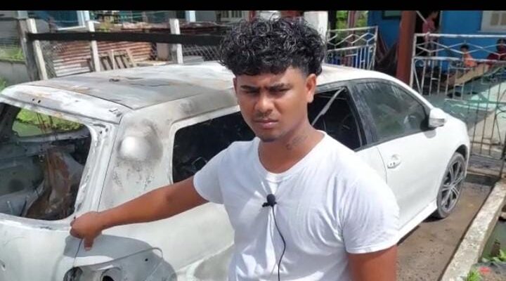 Taxi that transported murder suspect set on fire in Berbice