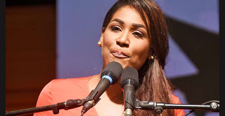 Lisa Hanna walking away from representational politics