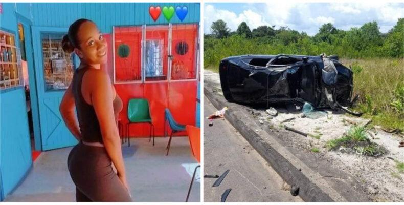 Children survive Linden highway accident after mother loses control of speeding car