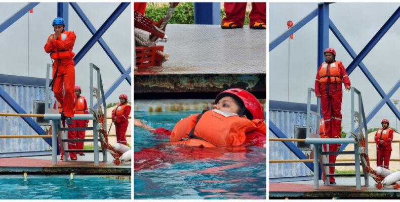 Customs Petroleum Officers receive offshore safety, emergency response training  