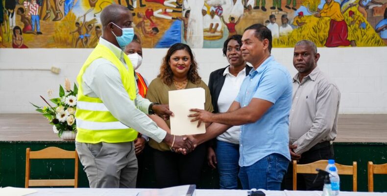 $556.9 Million Contract signed for rebuilding of North Ruimveldt Secondary School