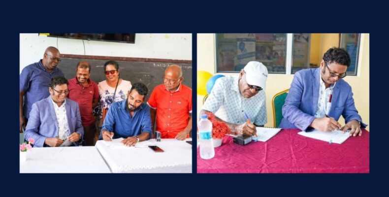 Contracts signed for upgrade of Capoey, Mainstay roads