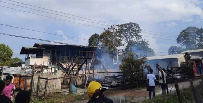 Three homeless after fire destroys Agricola houses